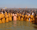 Celebrating Basant Panchami in Kumbha Mela 2013