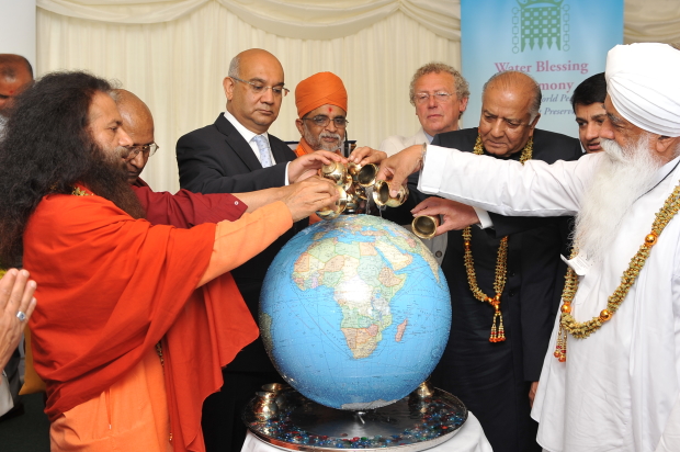Water Blessing Ceremony at House of Commons to Pray for Thames, Ganga and all Rivers of the World