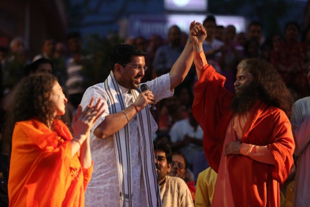 Sangam of Ganga and Yamuna at Parmarth Niketan