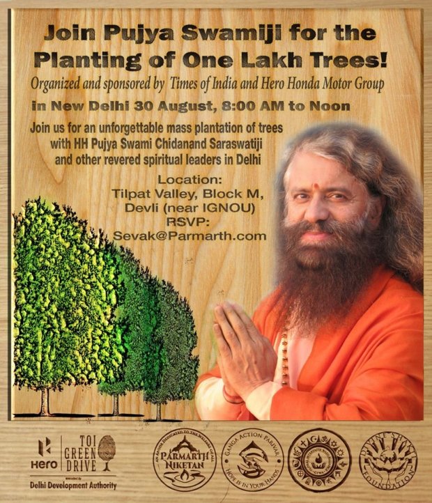 Join Pujya Swamiji for “Green drive in Delhi”